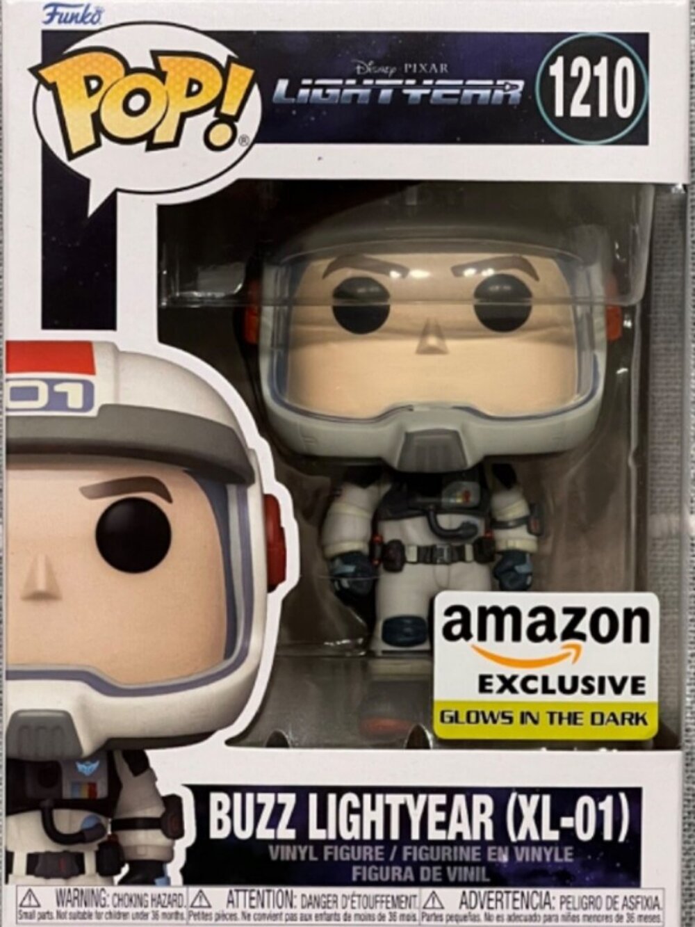 Funko Pop Buzz Lightyear XL-01 Glow #1210 Disney Pixar Lightyear New in Box NIB